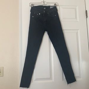 Rag & bone raw hem skinny Jean